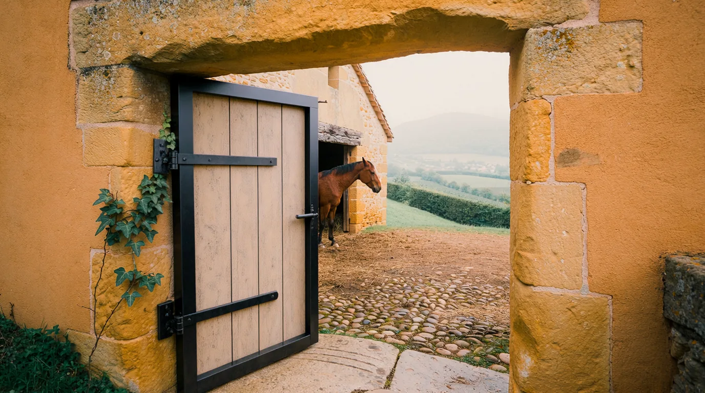 Entrée, Les Écuries de la Quintillière, centre équestre à Chabanière